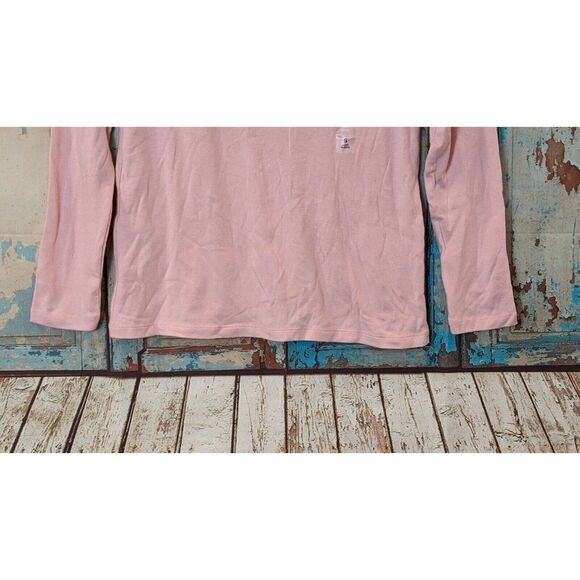 Maison Jules Womens Size Small Pink Scoop Neck Long Sleeves Pullover T Shirt - Picture 5 of 7